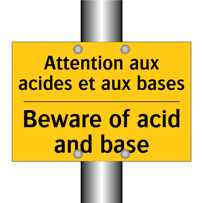 Attention aux acides et aux bases /.../ - Beware of acid and base