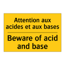 Attention aux acides et aux bases /.../ - Beware of acid and base
