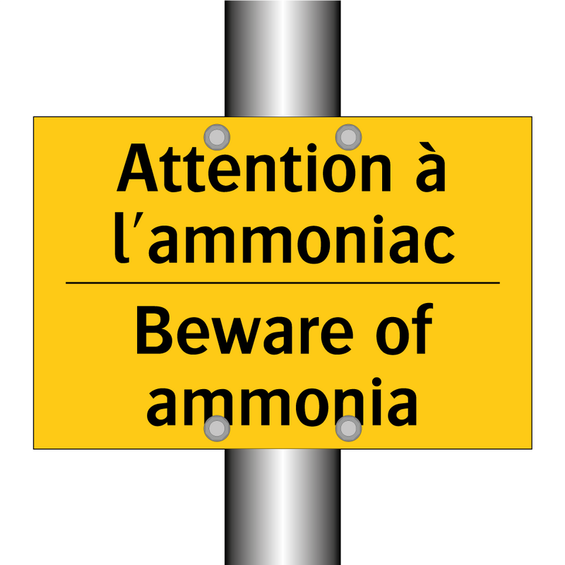 Attention à l'ammoniac - Beware of ammonia