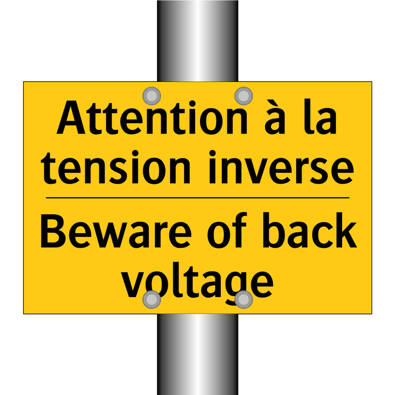 Attention à la tension inverse - Beware of back voltage