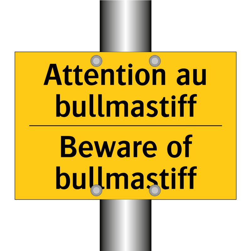 Attention au bullmastiff - Beware of bullmastiff