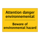 Attention danger environnemental /.../ - Beware of environmental hazard