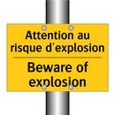 Attention au risque d'explosion /.../ - Beware of explosion