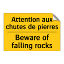 Attention aux chutes de pierres /.../ - Beware of falling rocks