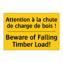 Attention à la chute de charge  /.../ - Beware of Falling Timber Load!