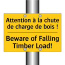 Attention à la chute de charge  /.../ - Beware of Falling Timber Load!