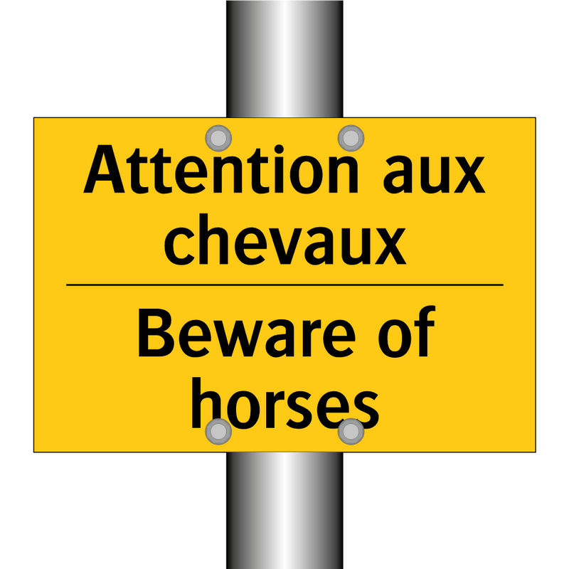 Attention aux chevaux - Beware of horses