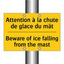 Attention à la chute de glace  /.../ - Beware of ice falling from the  /.../