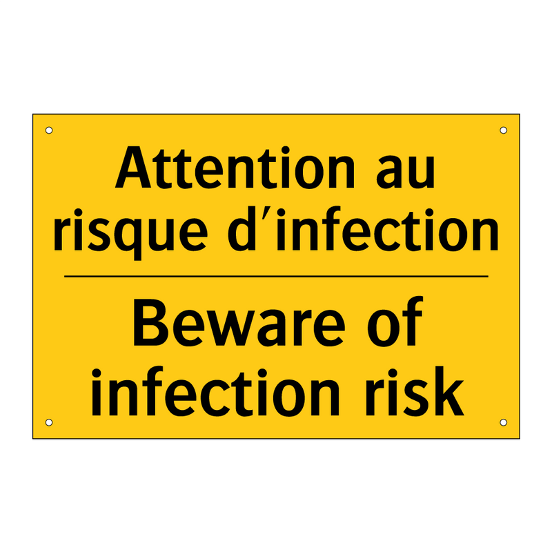 Attention au risque d'infection /.../ - Beware of infection risk
