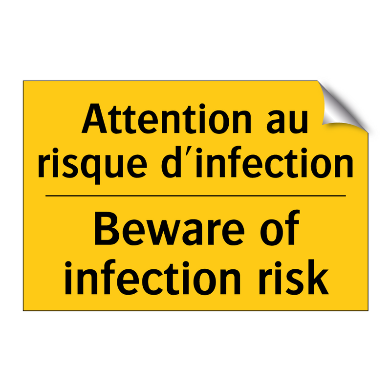 Attention au risque d'infection /.../ - Beware of infection risk