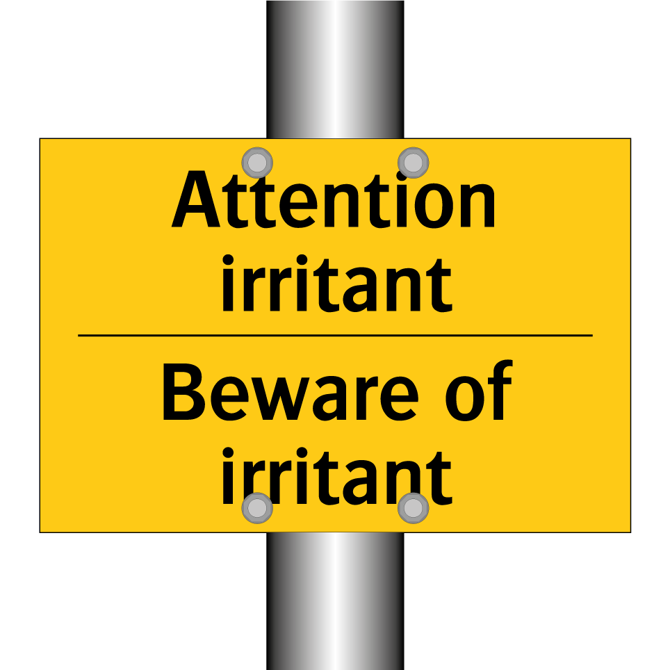Attention irritant - Beware of irritant