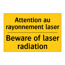 Attention au rayonnement laser - Beware of laser radiation