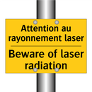Attention au rayonnement laser - Beware of laser radiation
