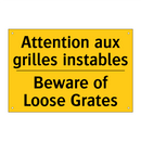 Attention aux grilles instables /.../ - Beware of Loose Grates