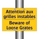 Attention aux grilles instables /.../ - Beware of Loose Grates