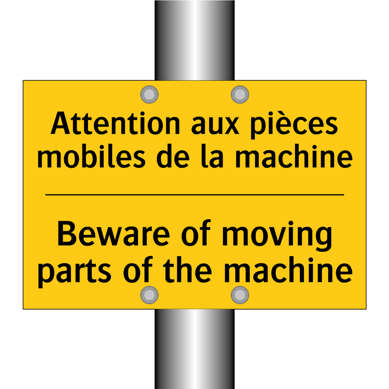 Attention aux pièces mobiles de  /.../ - Beware of moving parts of the  /.../