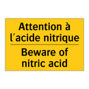 Attention à l'acide nitrique - Beware of nitric acid