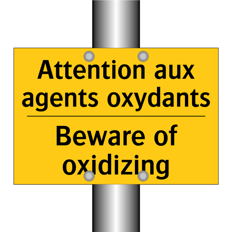 Attention aux agents oxydants - Beware of oxidizing