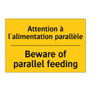 Attention à l'alimentation parallèle /.../ - Beware of parallel feeding