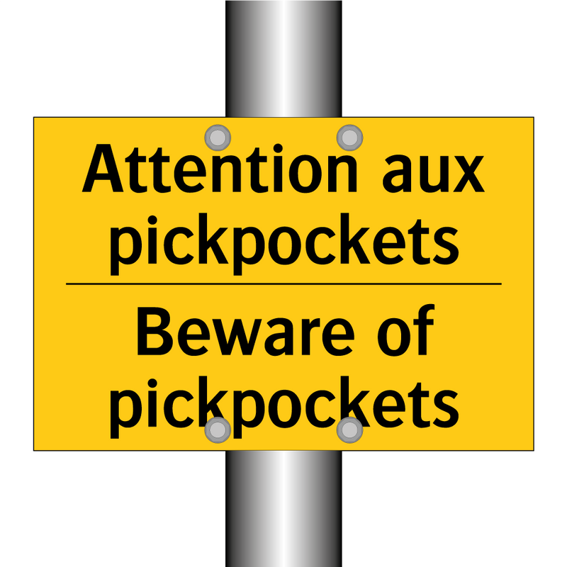 Attention aux pickpockets - Beware of pickpockets