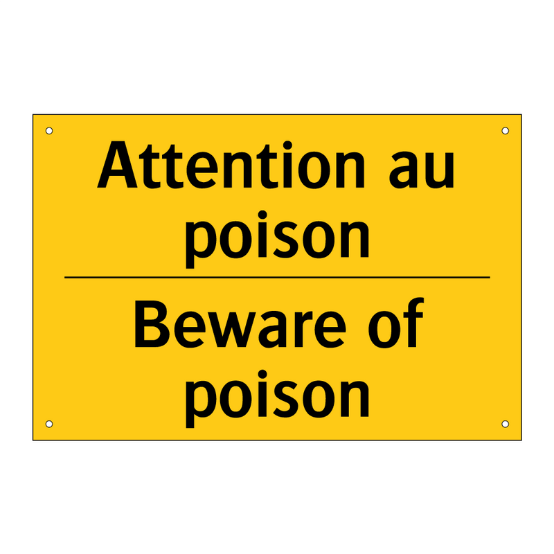 Attention au poison - Beware of poison