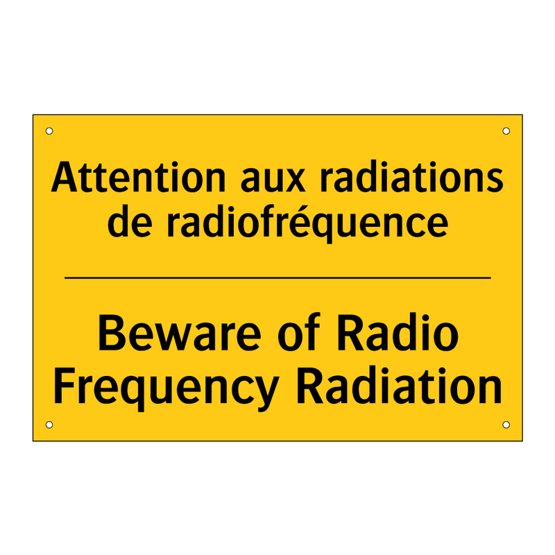 Attention aux radiations de radiofréquence /.../ - Beware of Radio Frequency Radiation /.../
