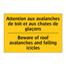 Attention aux avalanches de toit  /.../ - Beware of roof avalanches and  /.../