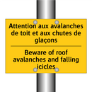 Attention aux avalanches de toit  /.../ - Beware of roof avalanches and  /.../