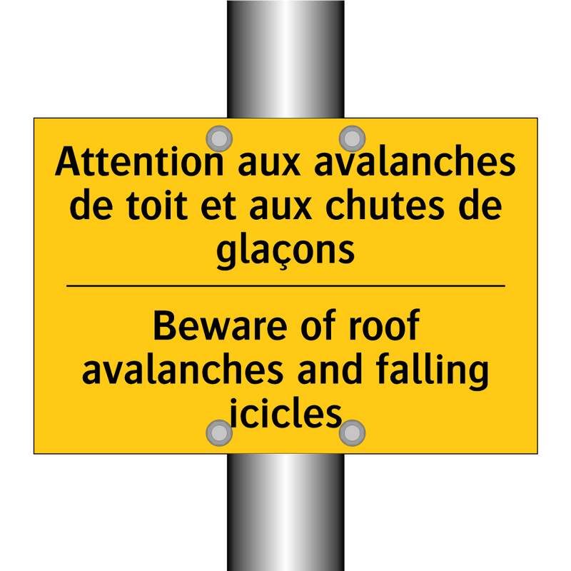Attention aux avalanches de toit  /.../ - Beware of roof avalanches and  /.../