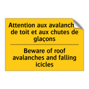 Attention aux avalanches de toit  /.../ - Beware of roof avalanches and  /.../