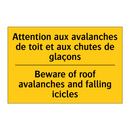 Attention aux avalanches de toit  /.../ - Beware of roof avalanches and  /.../