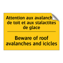 Attention aux avalanches de toit  /.../ - Beware of roof avalanches and  /.../