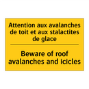 Attention aux avalanches de toit  /.../ - Beware of roof avalanches and  /.../