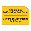 Attention au Staffordshire Bull  /.../ - Beware of Staffordshire Bull Terrier /.../