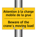 Attention à la charge mobile de  /.../ - Beware of the crane's moving load /.../