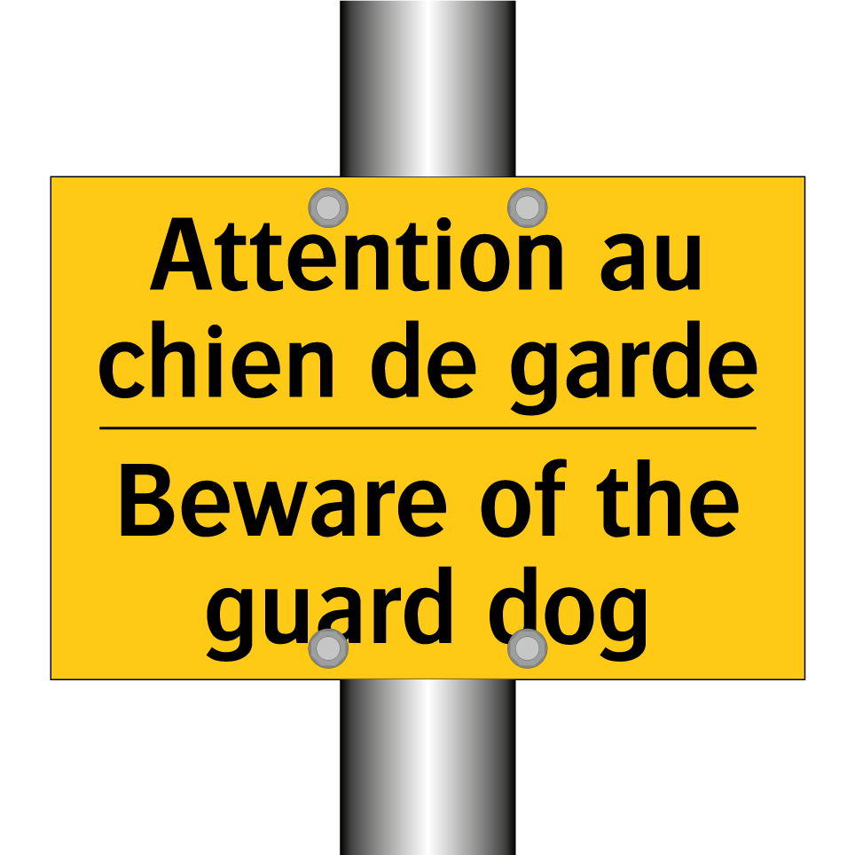 Attention au chien de garde - Beware of the guard dog