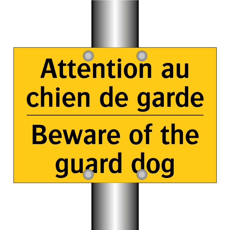 Attention au chien de garde - Beware of the guard dog