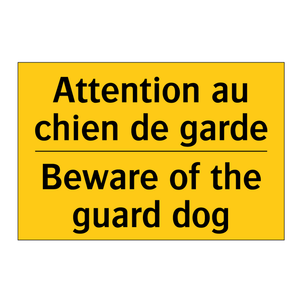 Attention au chien de garde - Beware of the guard dog