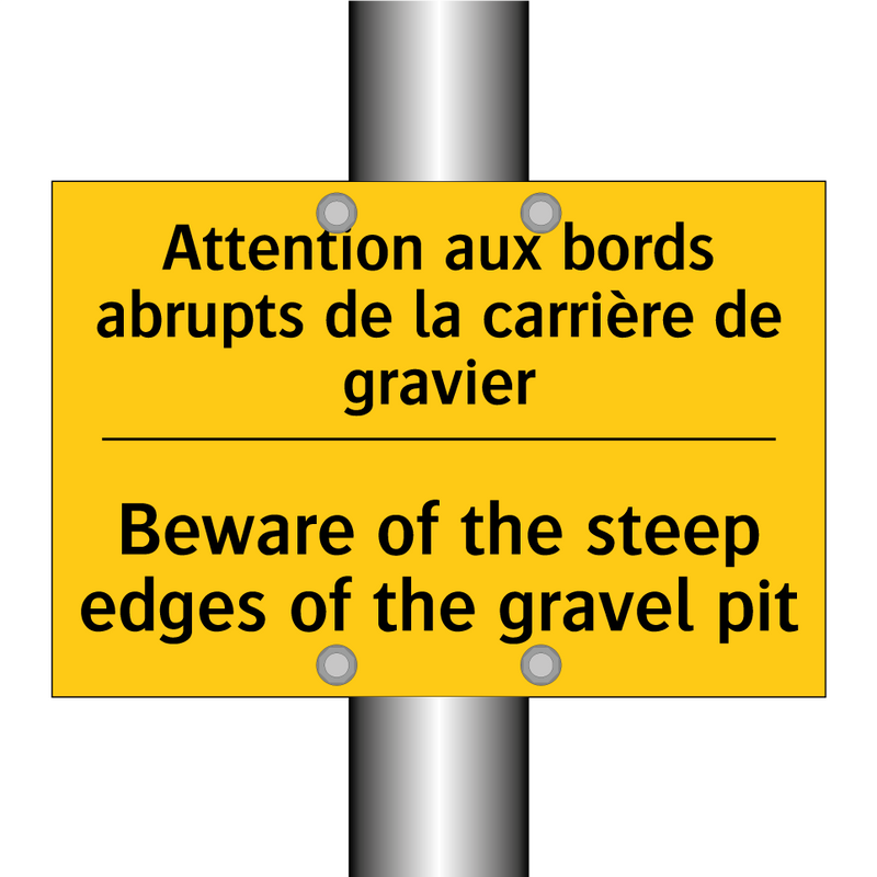 Attention aux bords abrupts de  /.../ - Beware of the steep edges of the  /.../