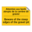 Attention aux bords abrupts de  /.../ - Beware of the steep edges of the  /.../