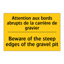 Attention aux bords abrupts de  /.../ - Beware of the steep edges of the  /.../