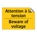 Attention à la tension - Beware of voltage