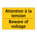 Attention à la tension - Beware of voltage