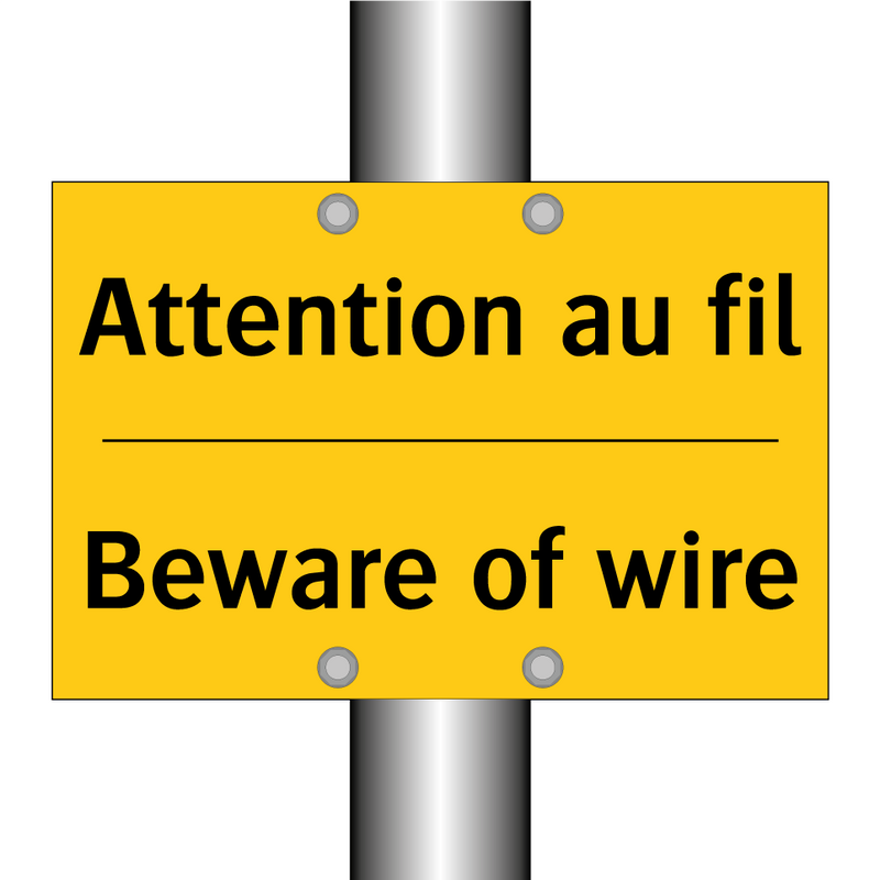 Attention au fil - Beware of wire