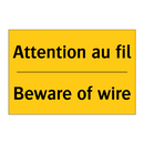Attention au fil - Beware of wire