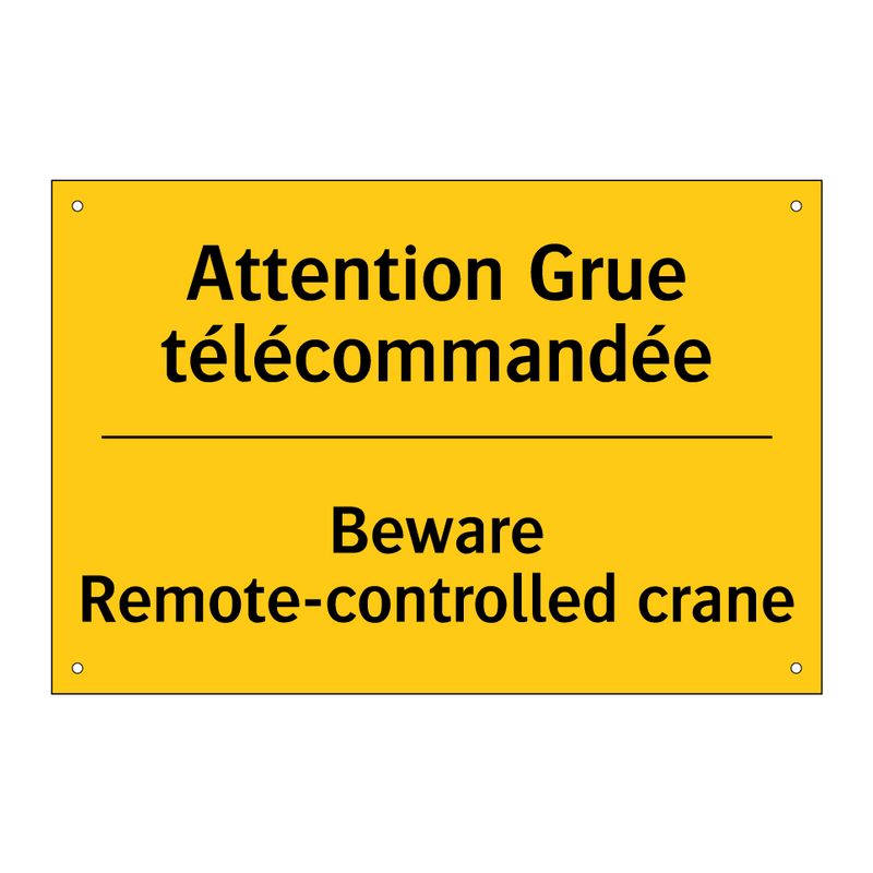 Attention Grue télécommandée - Beware Remote-controlled crane