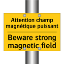Attention champ magnétique puissant /.../ - Beware strong magnetic field