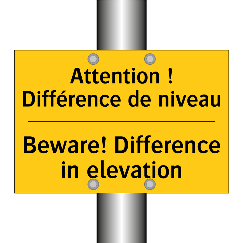 Attention ! Différence de niveau /.../ - Beware! Difference in elevation /.../