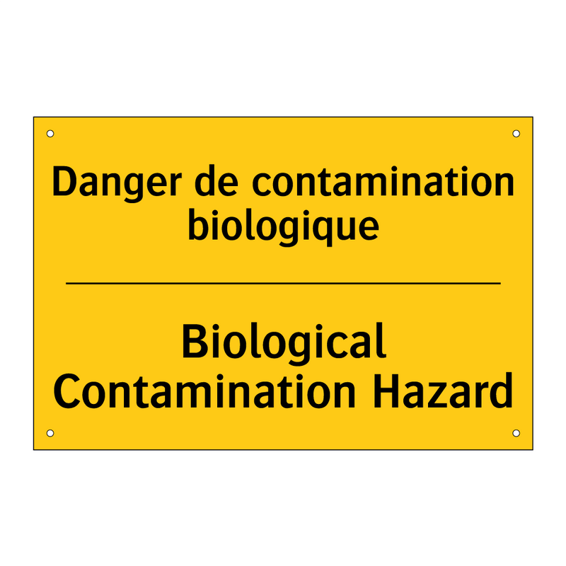 Danger de contamination biologique /.../ - Biological Contamination Hazard /.../