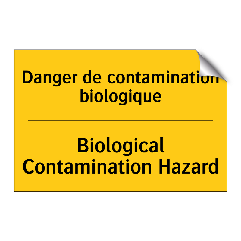 Danger de contamination biologique /.../ - Biological Contamination Hazard /.../